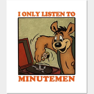 I Only Listen To Minutemen / Retro Comic Design Posters and Art